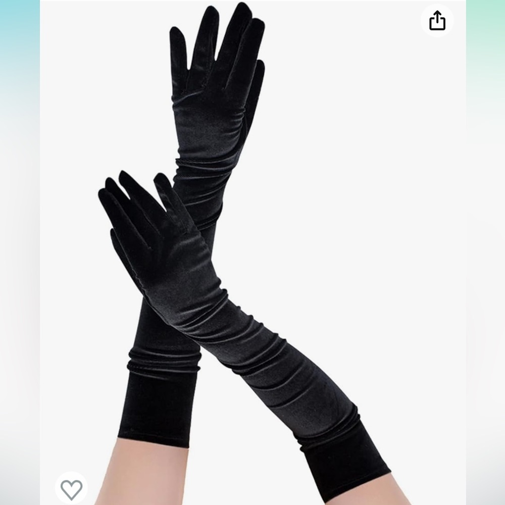 Long Velvet Women’s Gloves